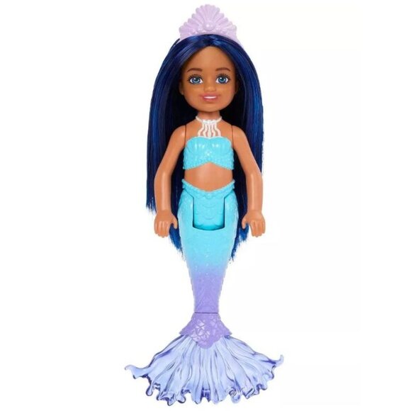 Barbie Chelsea Mermaid Doll with Blue Hair 6.4″ Bath‑Friendly Toy 3pk - Picture 3 of 8